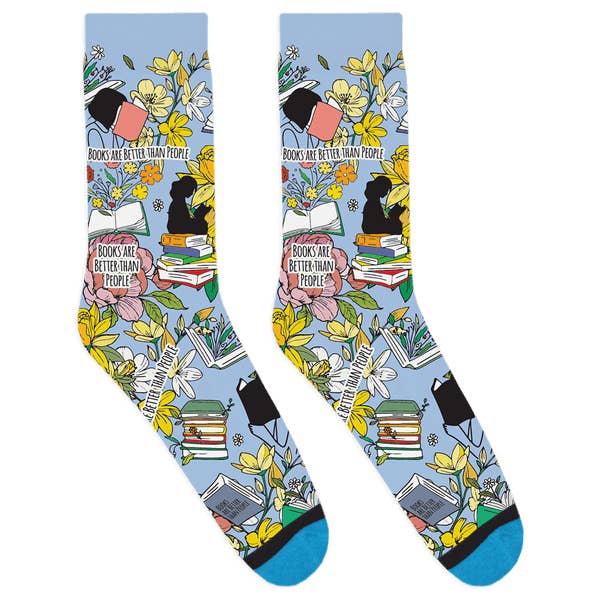 DivvyUp – Engroshandel Strømper - Unisex – Bøger er bedre end folk sokker2