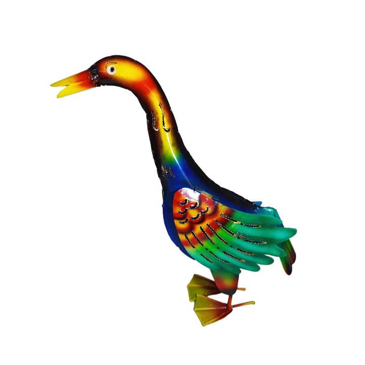 Duck Metal Assorted Colours 25x7x28cm for wholesale by Shared Earth