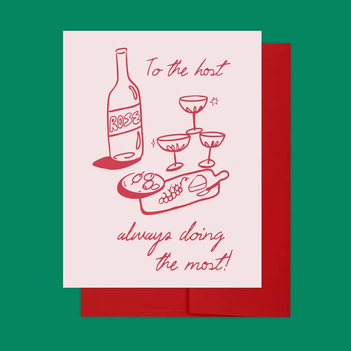 Carte de vœux Host Doing The Most pour la vente par Mel Andrel