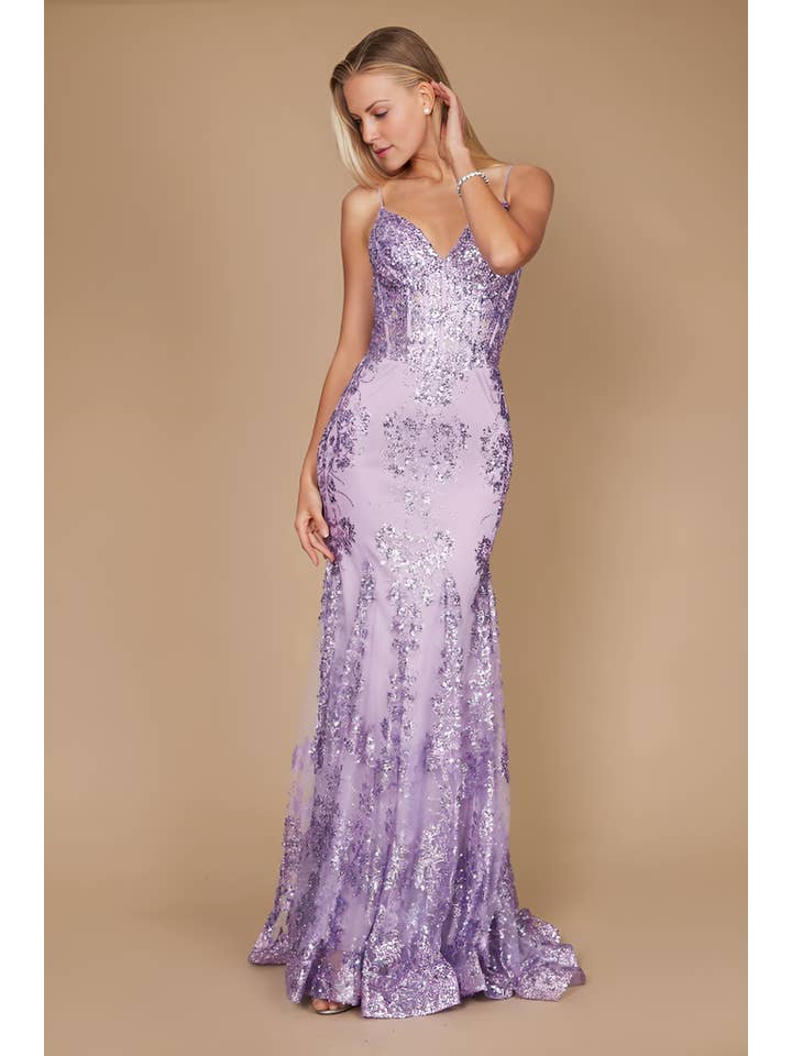 Kos Couture - Wholesale Dress - Women's - Fitted Corset Long Formal Prom Dress19