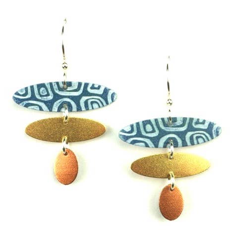 Tre del blå sidelæns oval for engroshandel hos Beautiful Medusa