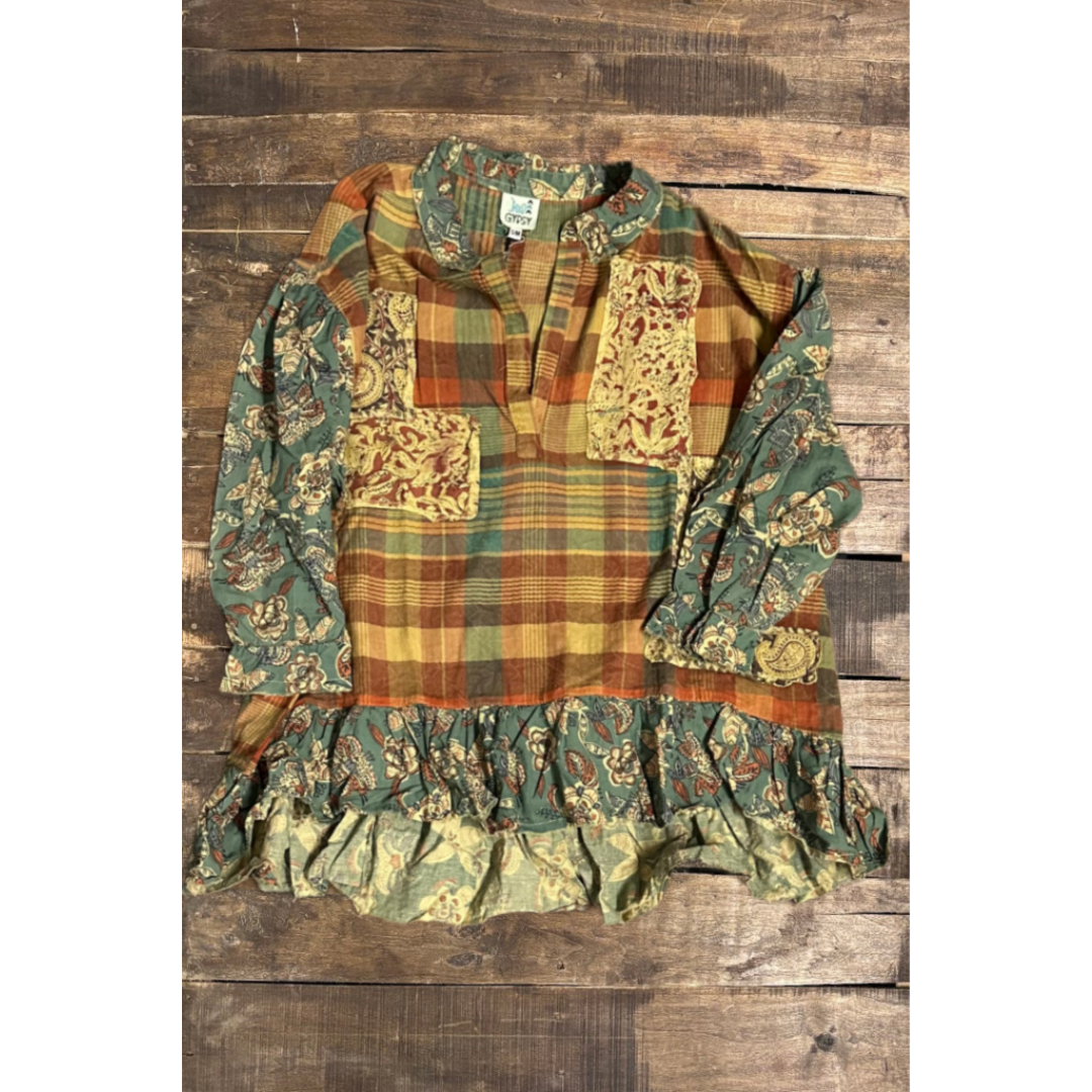 Jaded Gypsy - Wholesale Blouse - Women's - Stormy Skies Top2