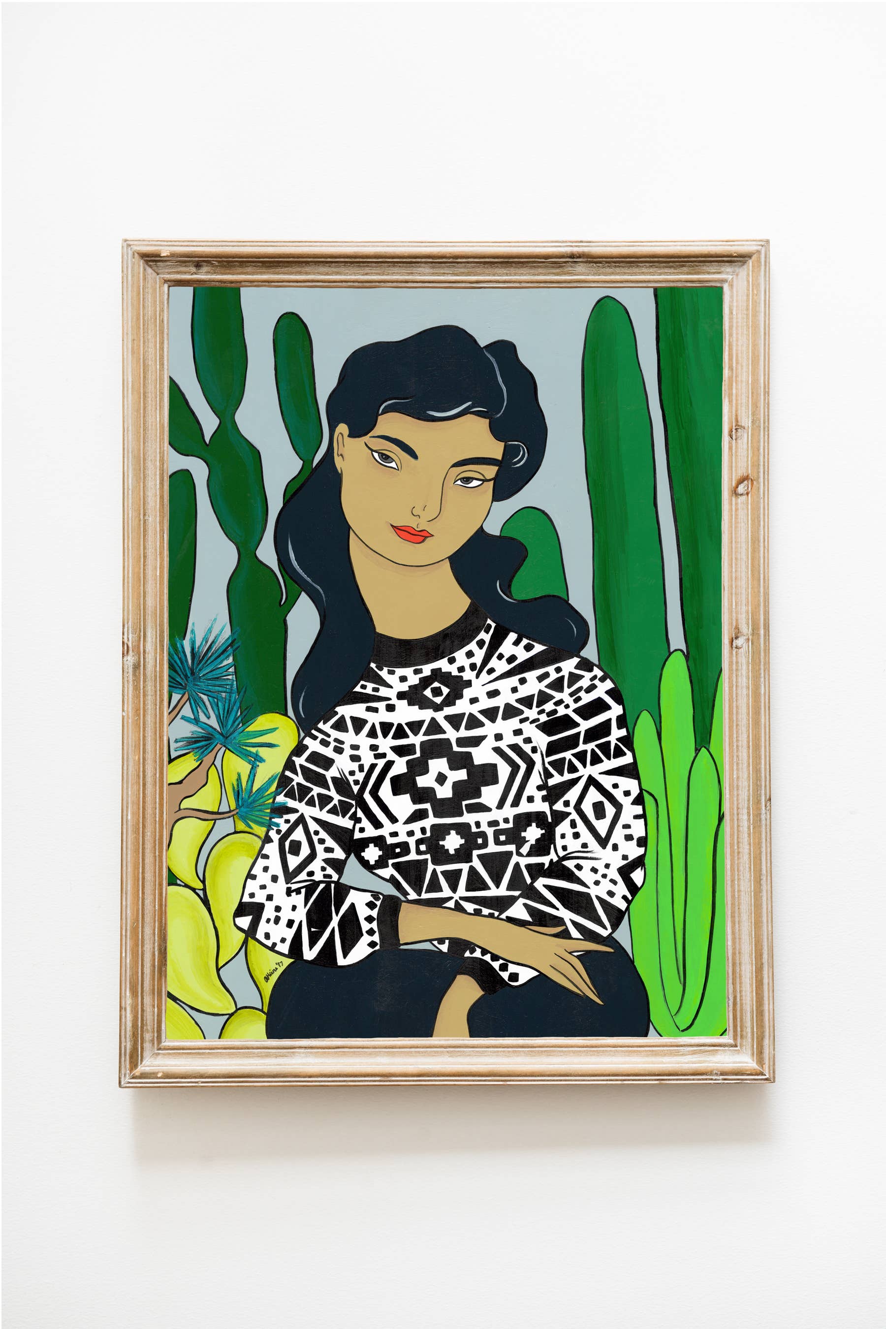 Amanda Laurel Atkins Art + Illustration - Wholesale Art Print - Cactus Lady Signed Print1