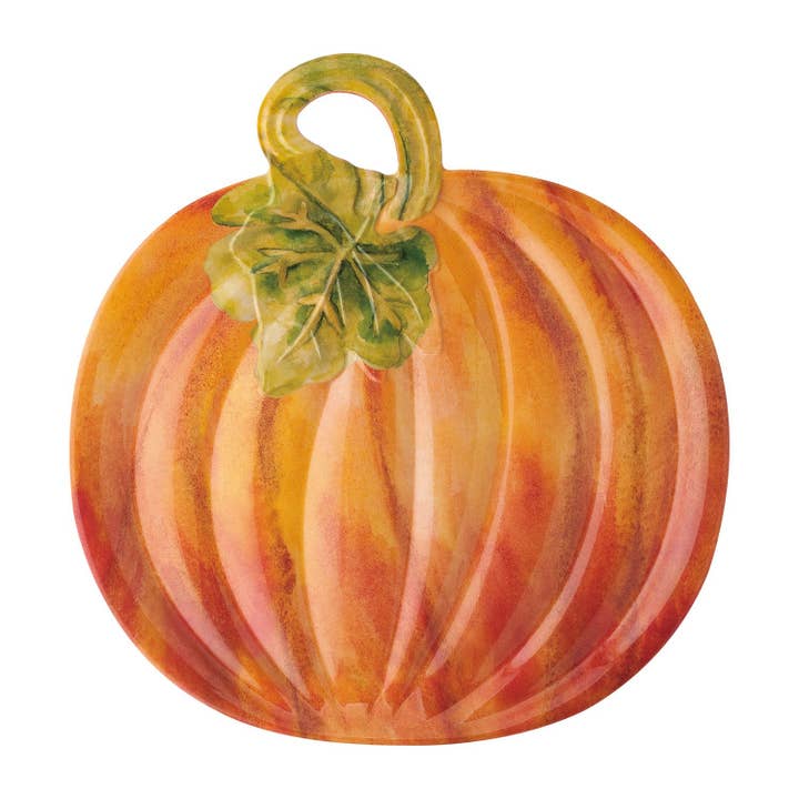 Pumpkin Melamine 16 1/4" Platter for wholesale by Supreme Housewares