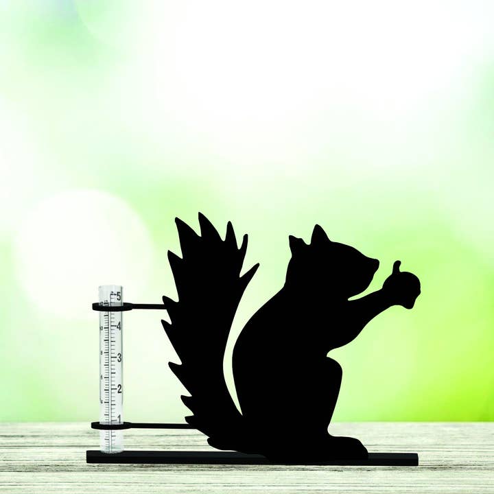 Squirrel Rain Gauge for wholesale by Steel Grace
