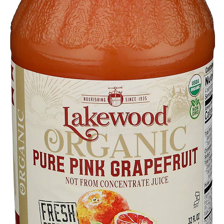 LAKEWOOD JUICE PINK GRAPEFRUIT ORG - Case of 6 for wholesale by Everyday Supply Co