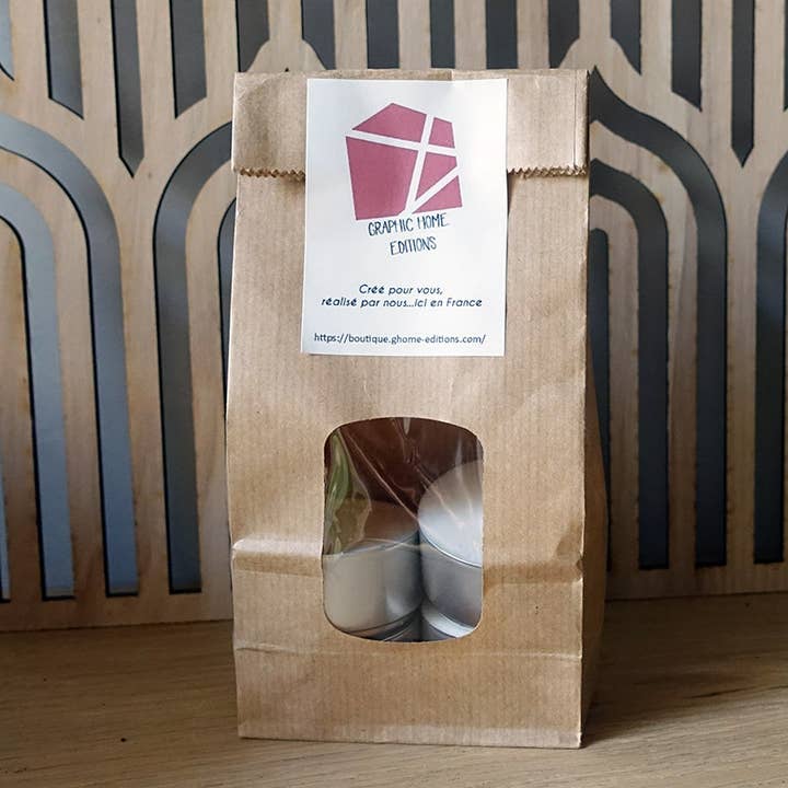 Bougies chauffe-plat parfumées 64 pièces en sachet de 4 pour la vente par Graphic Home Editions