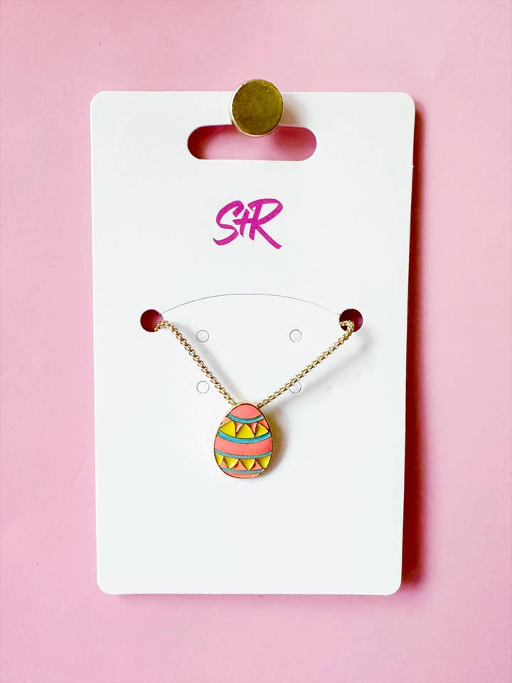 Easter Egg Enamel Necklace for wholesale by Sandy + Rizzo