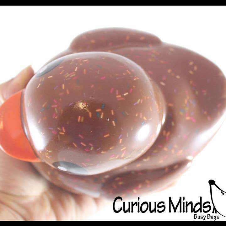 Curious Minds Toys – wholesale Bath toy – Baby – 1 Jumbo Ice Cream with Sprinkles Rubber Ducks - Rubber Ducky