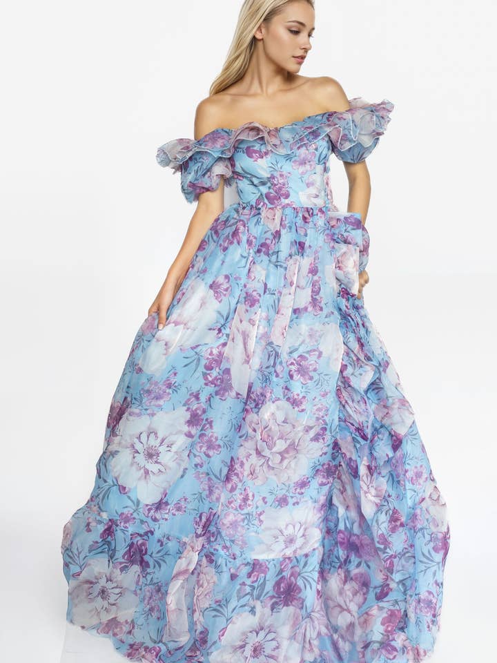 2893 - Flower Print Dress for wholesale by ILY From