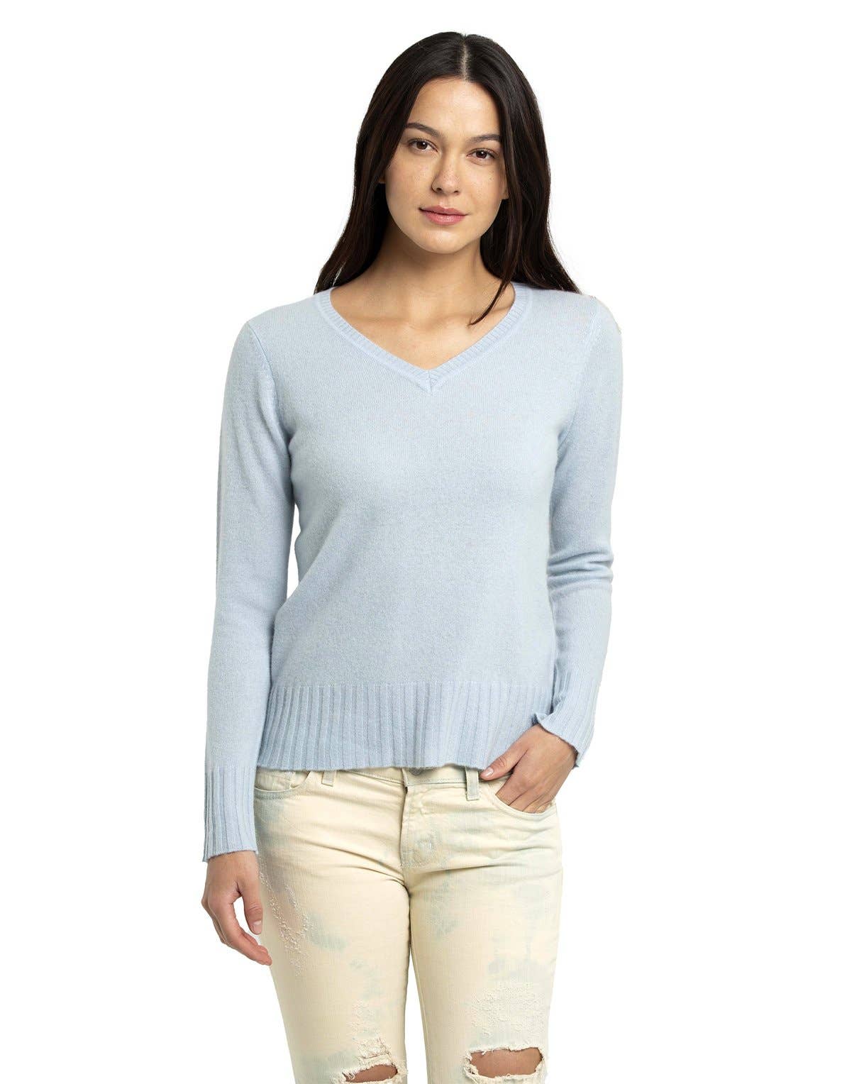 QUINN – Engroshandel Pullover - Dame – KIM CASHMERE V HALS10