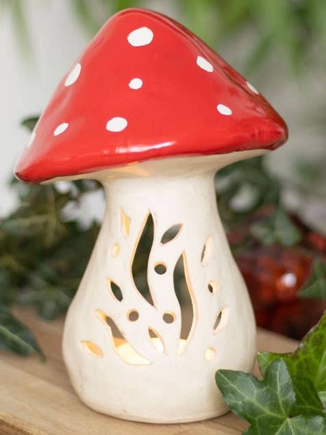 Ceramic Mushroom Tealight Holder for wholesale by Sansaara Living