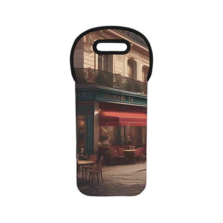 Saco de Vinho French Cafe II, Transportadora de Mercado Parisiense por atacado de LadyKCreations1
