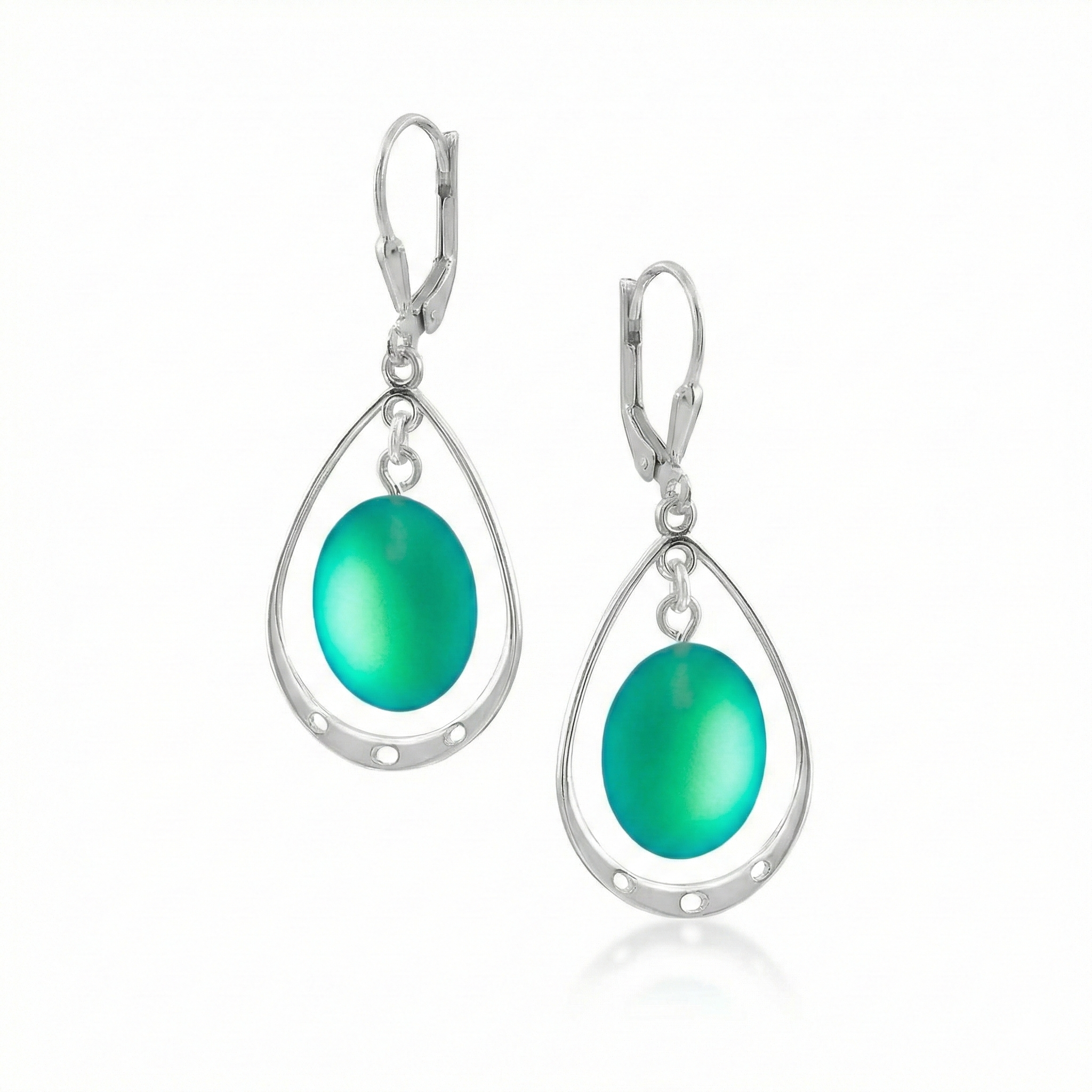 LeightWorks - Aurora Crystal Jewelry – Engroshandel Hængeøreringe og creoløreringe – Ovale med løkkeøreringe5