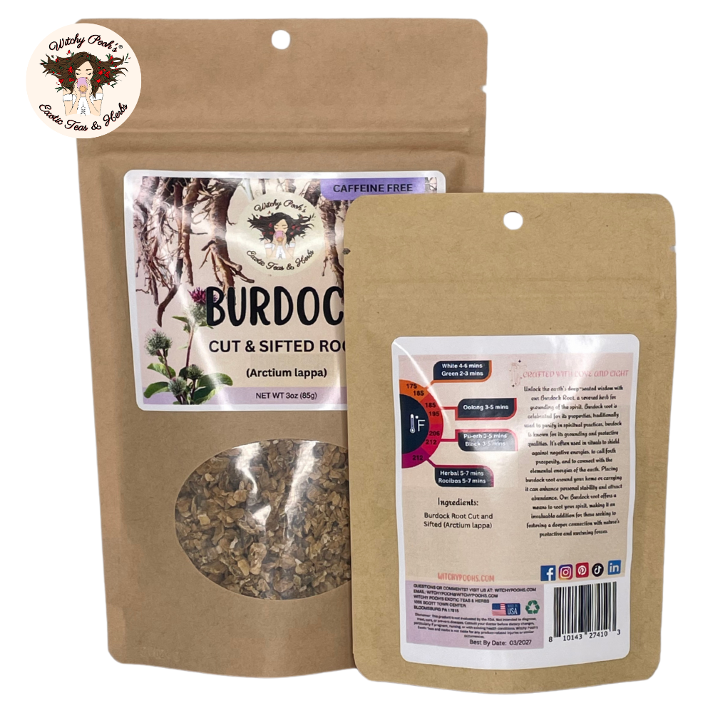 Witchy Pooh's Exotic Teas & Herbs - Wholesale Loose Tea - Witchy Pooh's Burdock Root Tea - Cut and Sifted17
