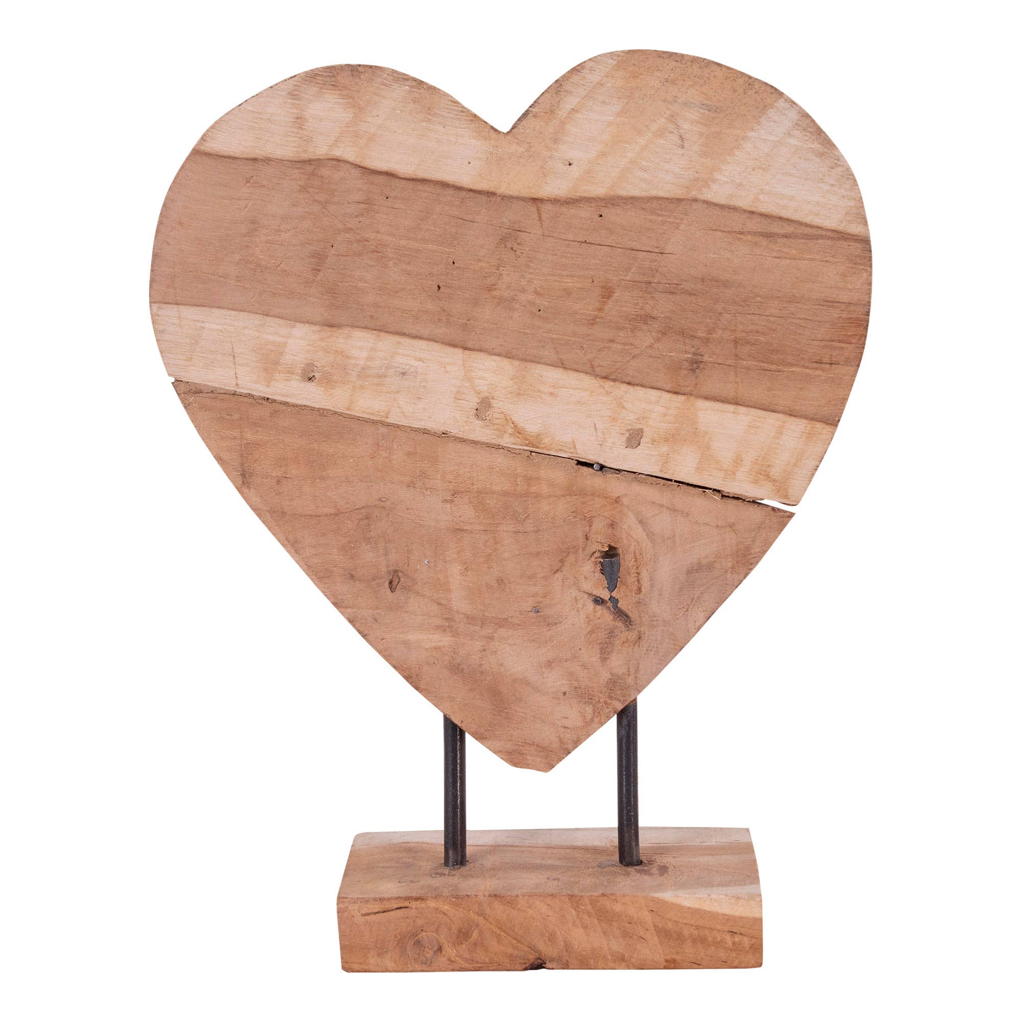 Nature Almada Heart - Decoration heart in teak. for wholesale on Faire3