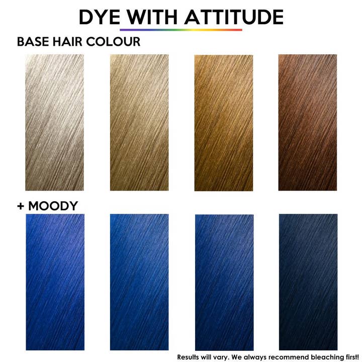 Attitude Hair Dye - Wholesale Hair Dye - Moody Blue Hair Dye - Vegan, cruelty-free2