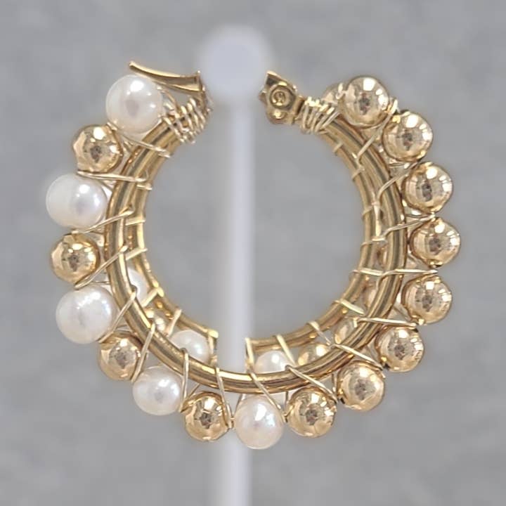 Claudia Hoops Earrings for wholesale by LPL Creations