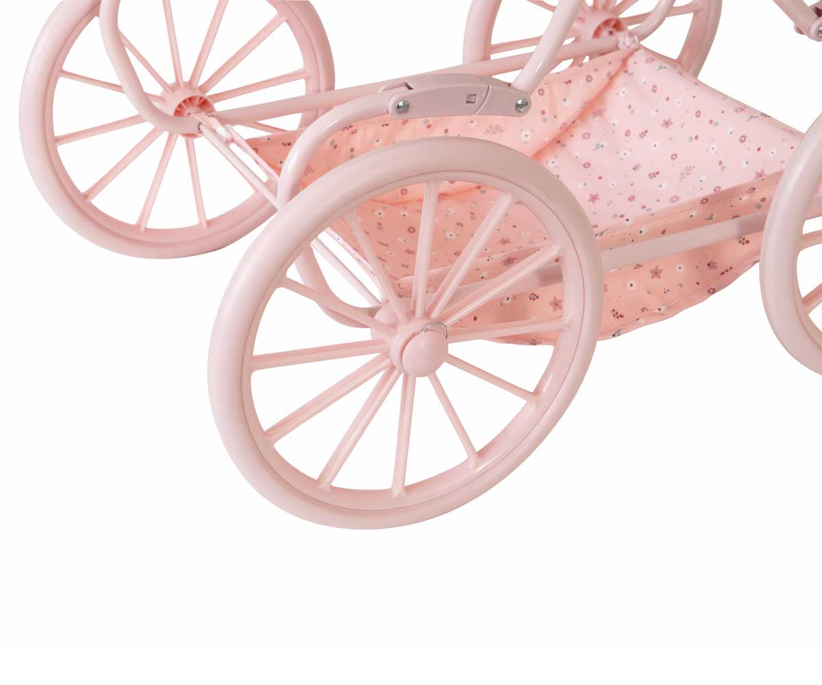 Tutete - Vente Poussette pour poupées – enfant - Chariot pour Poupées Flowers Monnëka2