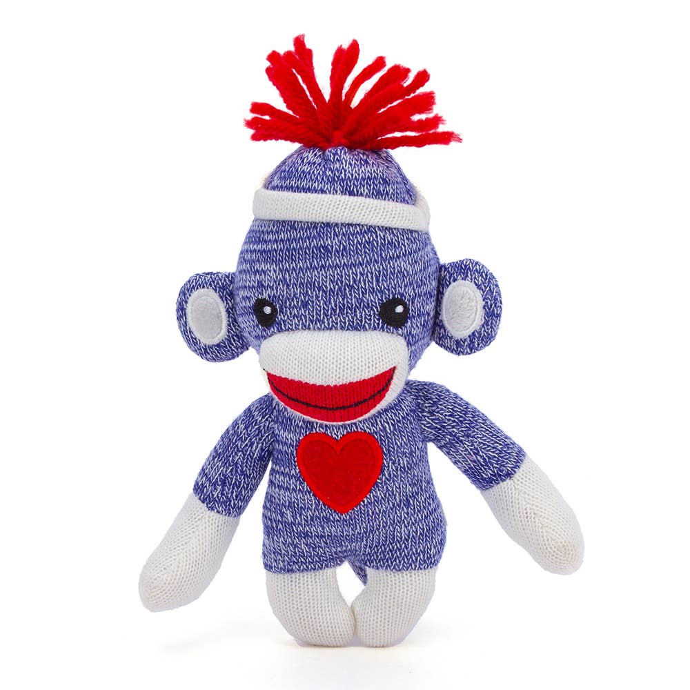 Plushland - Wholesale Stuffed/Plush Toy - Kids & Baby - 6″ Valentine Sock Monkey Plush | Valentine Monkey with Heart6
