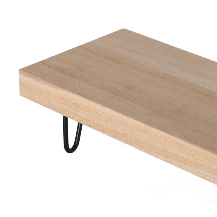 Quickway Imports - Wholesale Serving tray - Natural Wood Rectangular Tray Serving Board with Metal Stand4