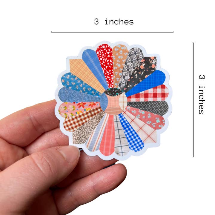 Laurenspired - Venta al por mayor Pegatina - Pegatinas de vinilo para edredón con forma de flor, pegatina de costura, pegatina para edredón