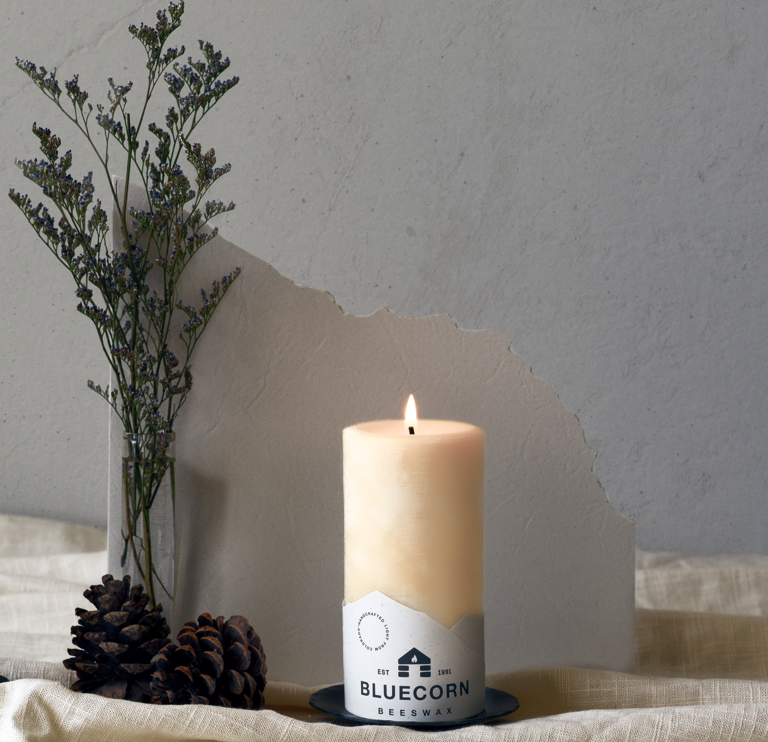 Bluecorn Candles - Vente Bougies piliers - Bougies Pilier en Cire d'Abeille Pure – Fait Main aux États-Unis16