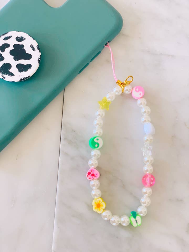 Phone Charm | Keychain | Pearl Phone Lanyard for wholesale by SJMStudios