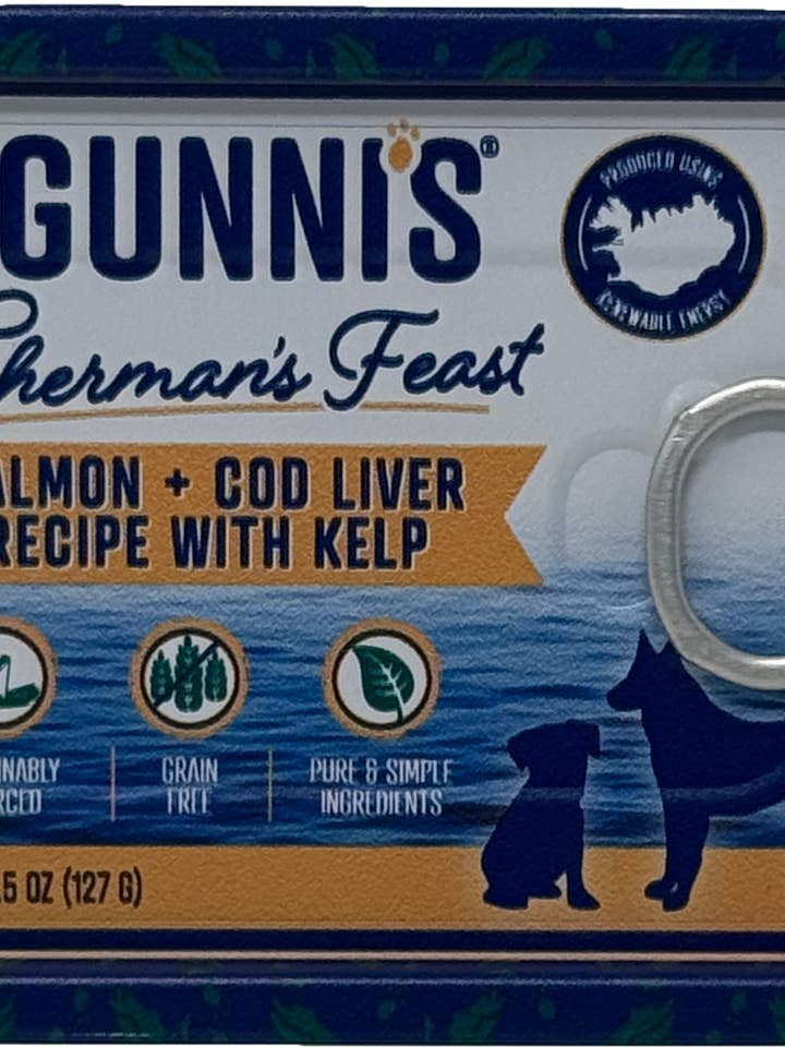 SALMON & COD LIVER RECIPE W/ KELP FOOD TOPPER FOR DOGS for wholesale by Gunni's Pet