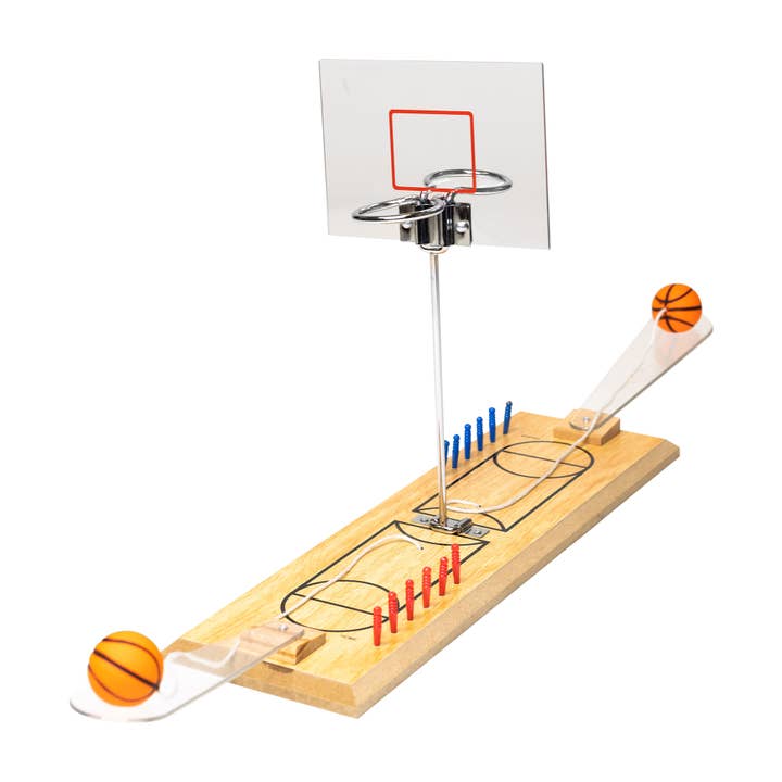 Mad Man - Wholesale Board Game - Wooden Dual Basketball Hoop Game