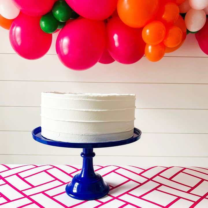 Sprinkles & Confetti Party Supplies - Wholesale Cake Stand - Royal Blue Melamine Cake Stand | Cupcake Stand