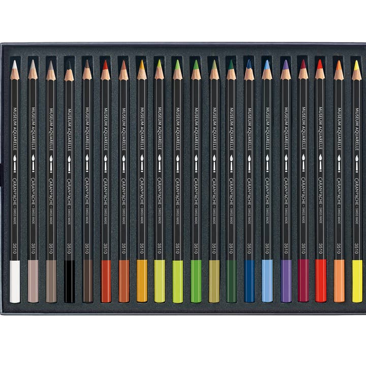 Caran d'Ache - Wholesale Colored Pencil - Set of 20 Colored Pencils MUSEUM Aquarelle, Landscape