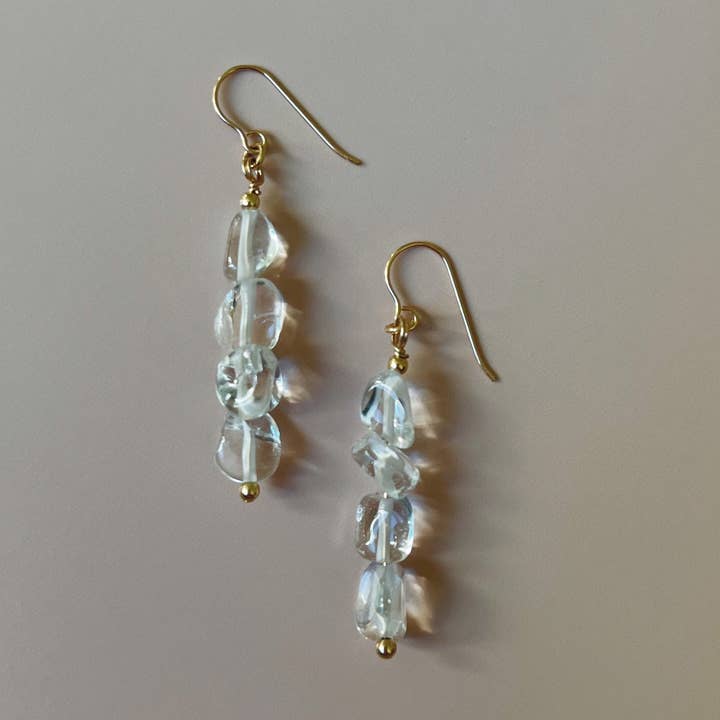 AIMEE KRISTALL-QUARZ-OHRHÄNGER für den Großhandel von GldSol