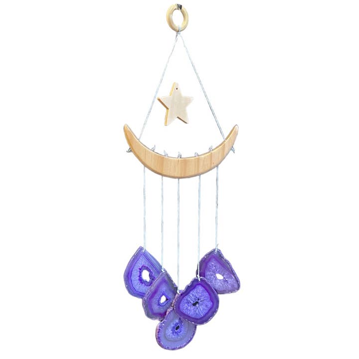 Lila agat månklocka för wholesale av Foliesbijoux