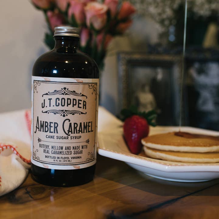 Red Rooster Coffee Roaster - Wholesale Cocktail Mix/Syrup - Amber Caramel Syrup – Organic, Vegan, Gluten-Free – 16 fl oz3