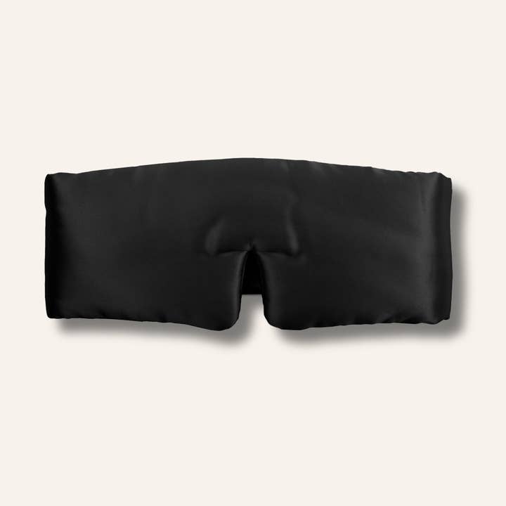 Silk Sleep Mask Cloud Midnight Black for wholesale by Sunday Silks