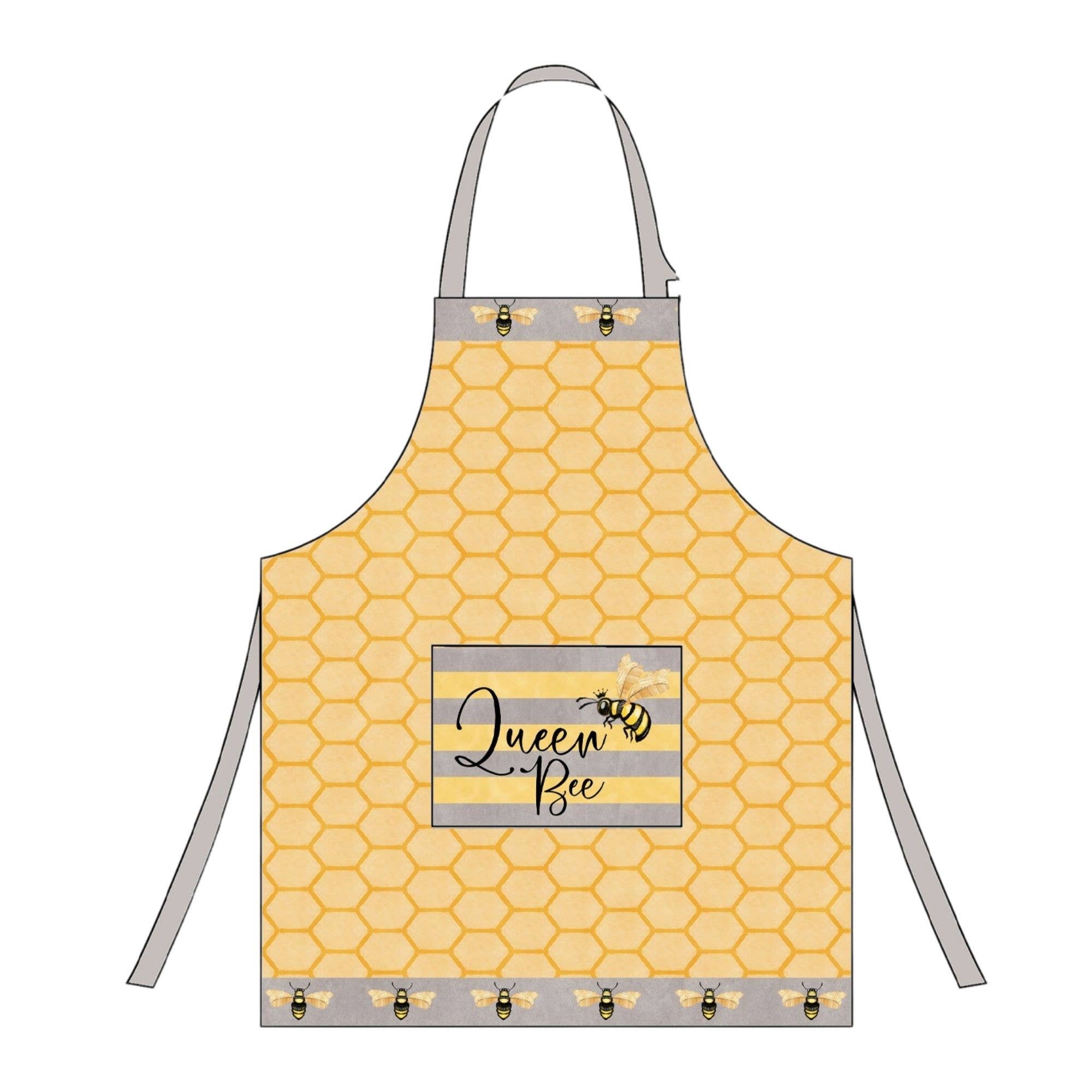 Duke Imports - Wholesale Apron - "Queen Bee" Honeybee-Themed Apron1