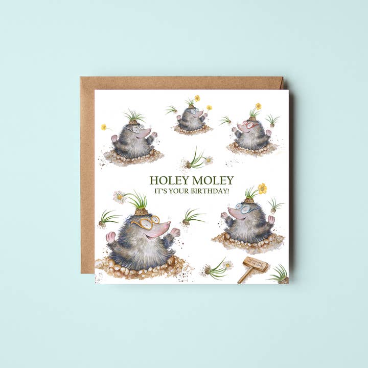 West Country Designs – wholesale Birthday card – Cheeky Mole Design Birthday Card1