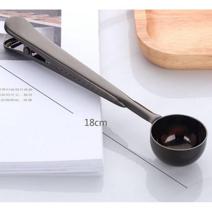 Homerely - Wholesale Measuring Spoon - Stainless Steel Coffee Spoon with Bag Clip