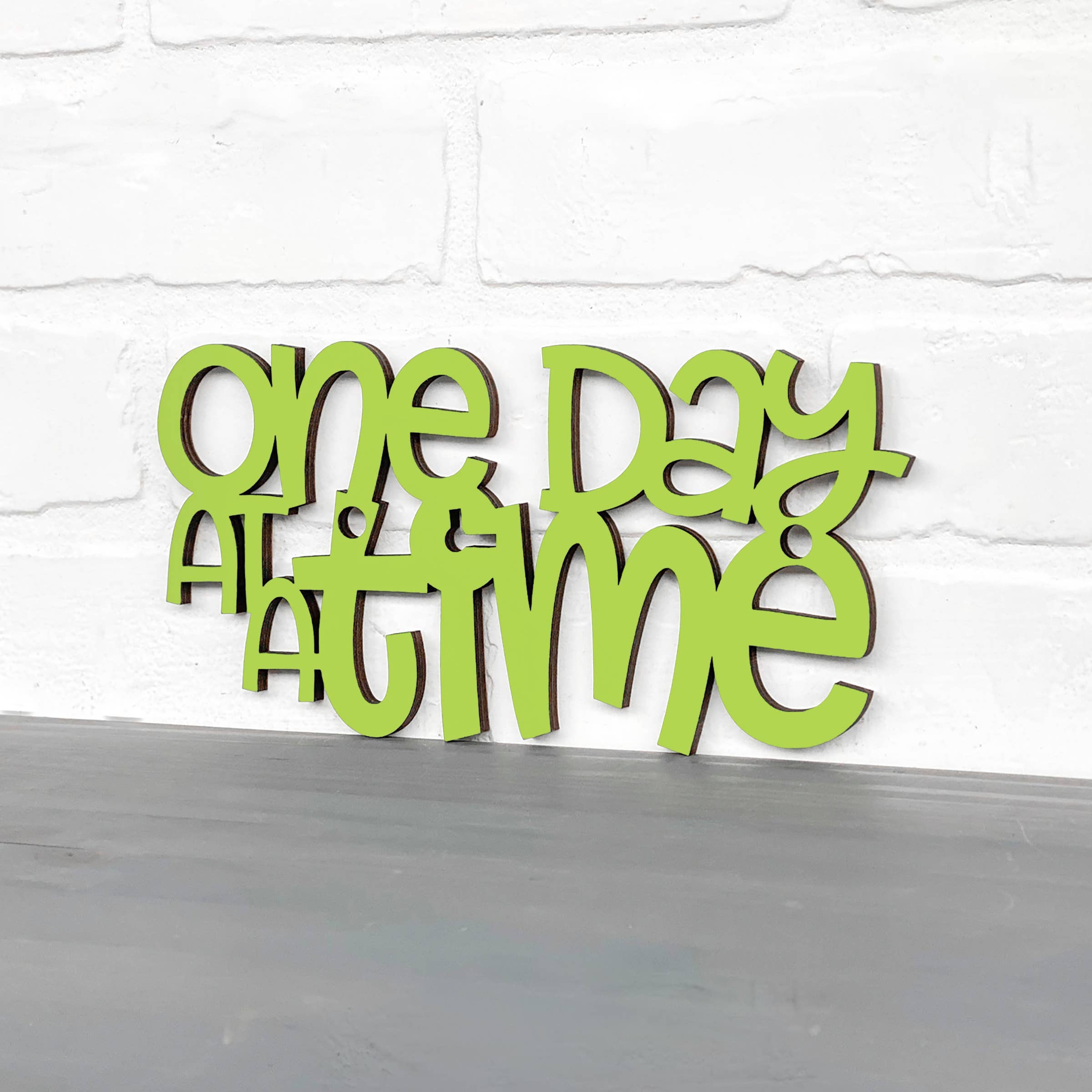 Spunky Fluff - Wholesale Wall Sign - One Day At A Time, Alcohol Recovery Inspirational Wall Art21