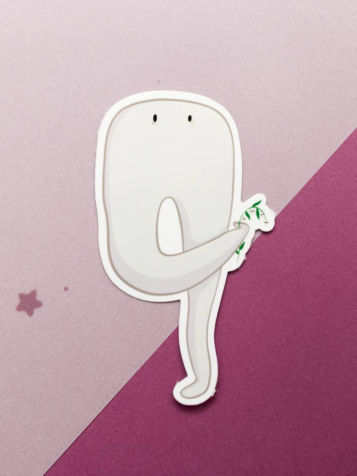 Fresno Nightcrawler Cryptid Sticker for wholesale by Toasty Teacup