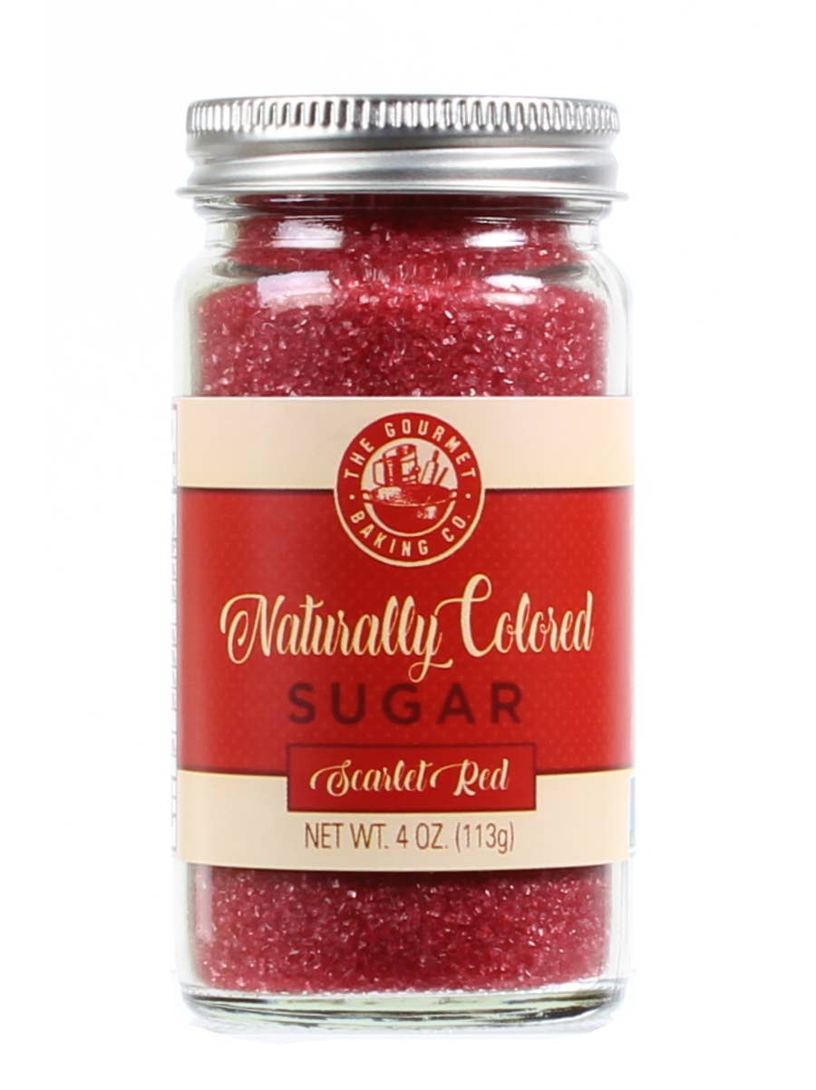Pepper Creek Farms - Wholesale Sugar/Sweetener - Naturally Colored Red Scarlet Sugar 4 Oz.0