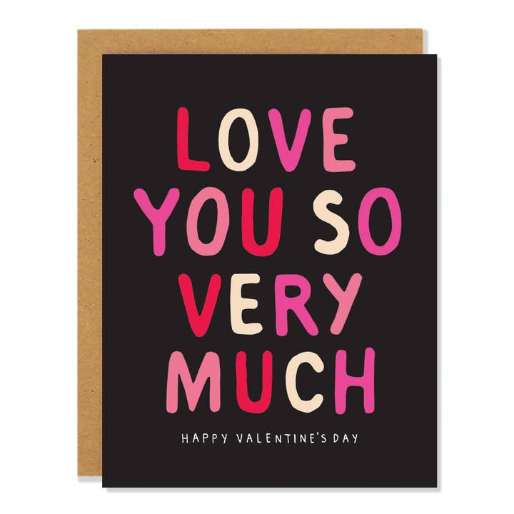 Love You - Valentine's Day Card for wholesale by Badger & Burke