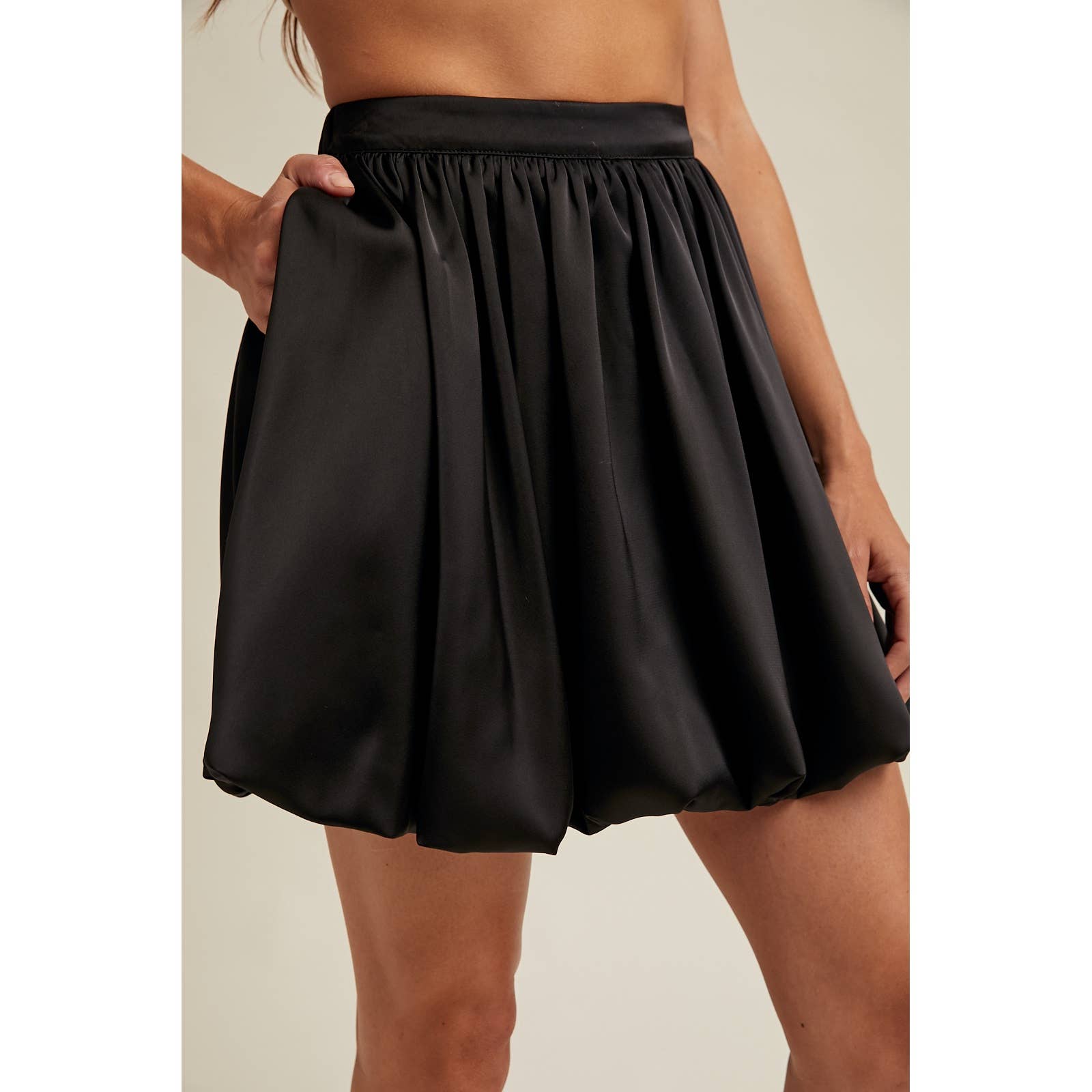Wishlist Apparel - Wholesale Skirt - Women's - SATIN BUBBLE MINI SKIRT / WL25-112235