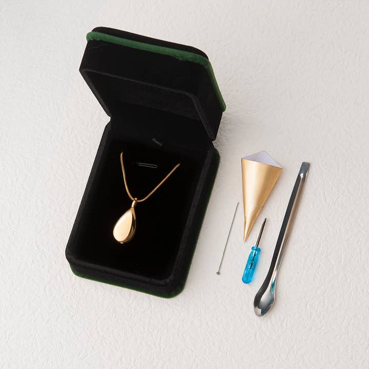 Anavia – wholesale Pendant/charm necklace – Teardrop Memorial Necklace Ashes Holder Keepsake Jewelry