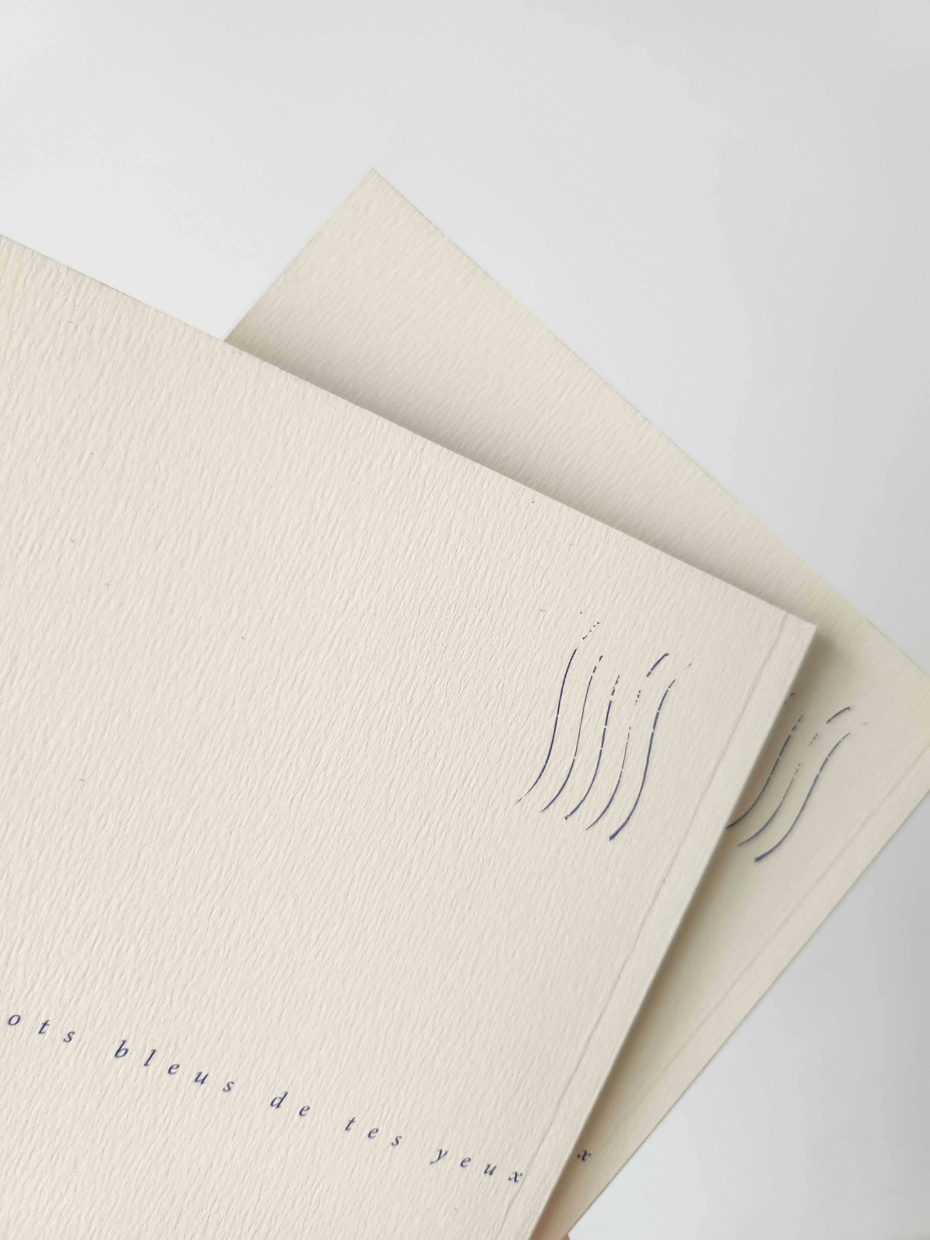 Poesie Française - Wholesale Notebook - Gradebook The Blue Words3