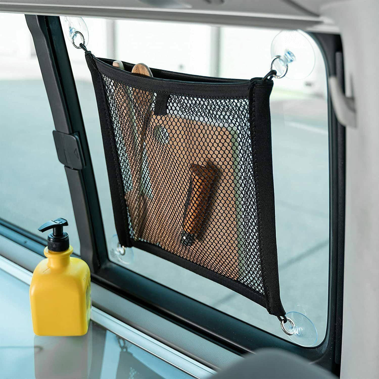 Mixcover GmbH - Wholesale Car Decorative Charm - Unisex - 040 Parts storage net for the kitchen window of VW T5 T6 Bulli, Multivan1