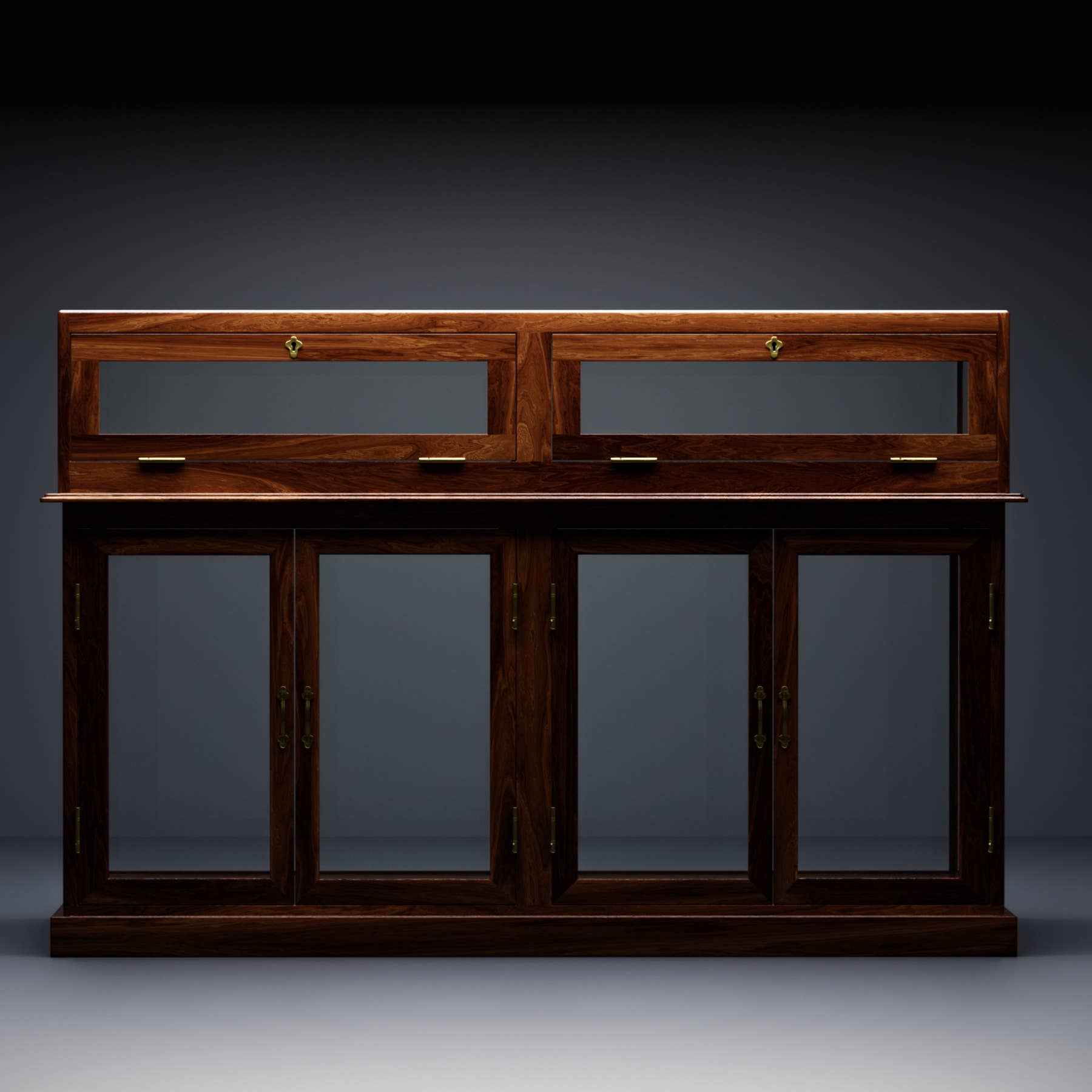 Natural Havana Display Cabinet - Rectangle for wholesale on Faire8