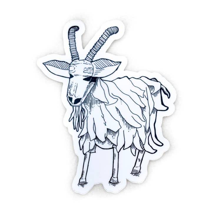 Spokane Garbage Goat - Cut Sticker for wholesale by The PNW Dream