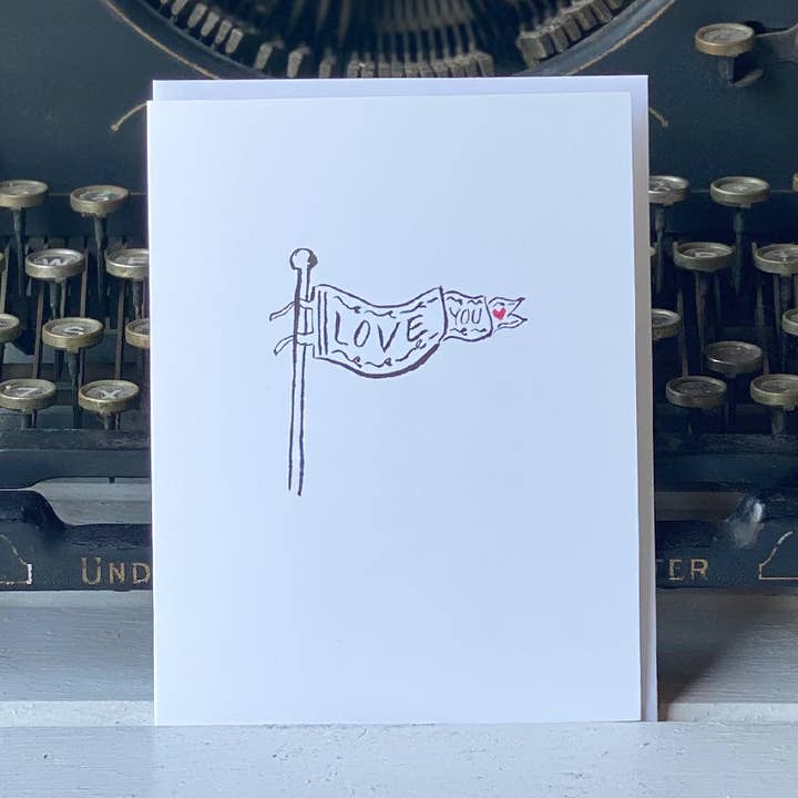 Tarjeta de pancarta Love You para venta al por mayor de tiny farmhouse by Amy McCoy